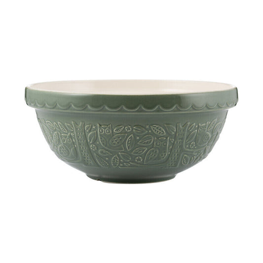 Mason Cash In The Forest 26cm Owl Green Mixing Bowl