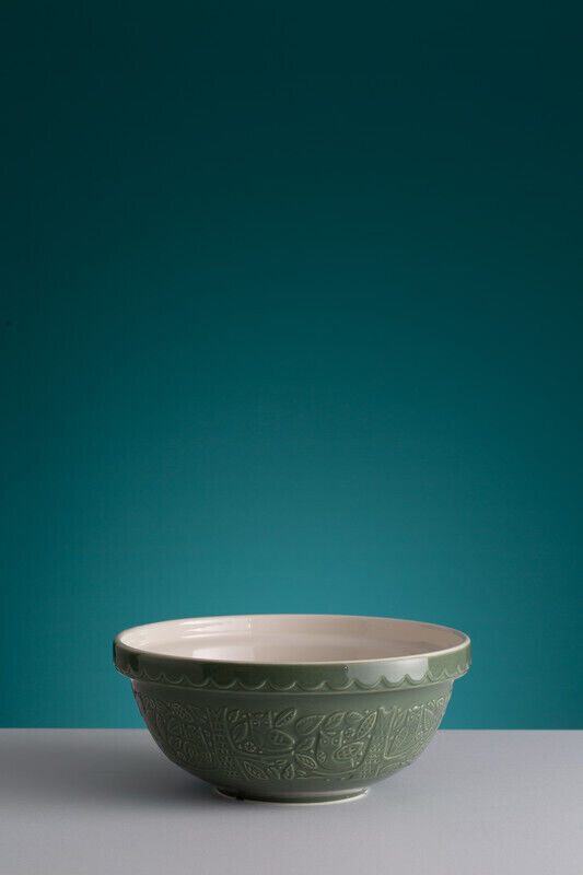 Mason Cash In The Forest 26cm Owl Green Mixing Bowl