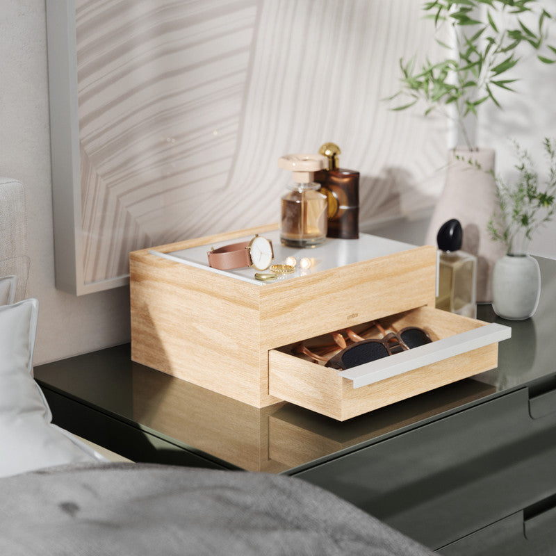 Umbra Stowit Storage Box - White/Natural
