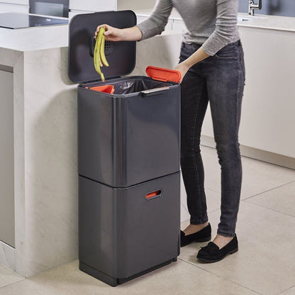 Joseph Joseph  Totem Max 60L Waste Separation Bin - Graphite