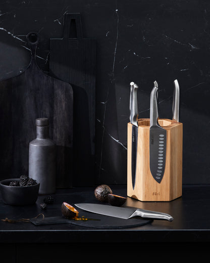 Furi Pro Magnetic Hexagon 7 Piece Knife Block