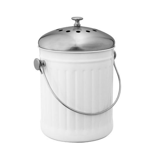 Avanti 5 Litre Compost Bin - White