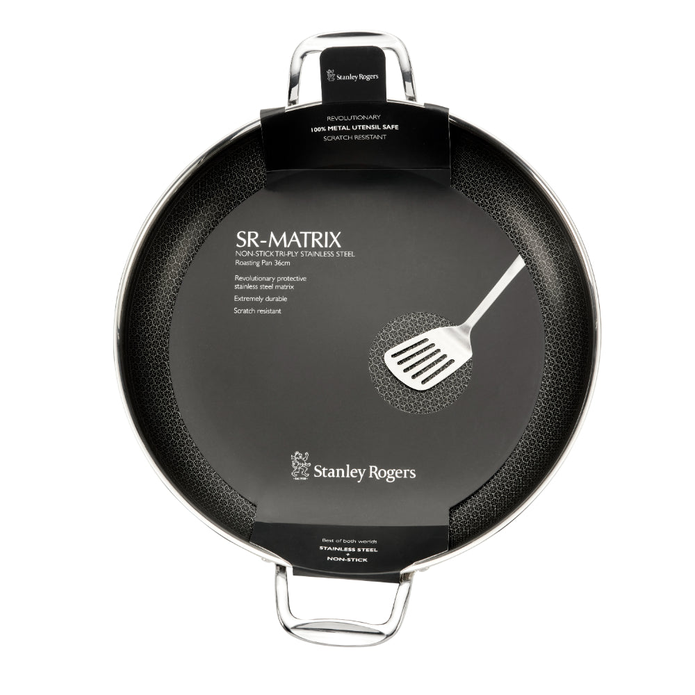 Stanley Rogers  Matrix 36cm Roasting Pan-Silver