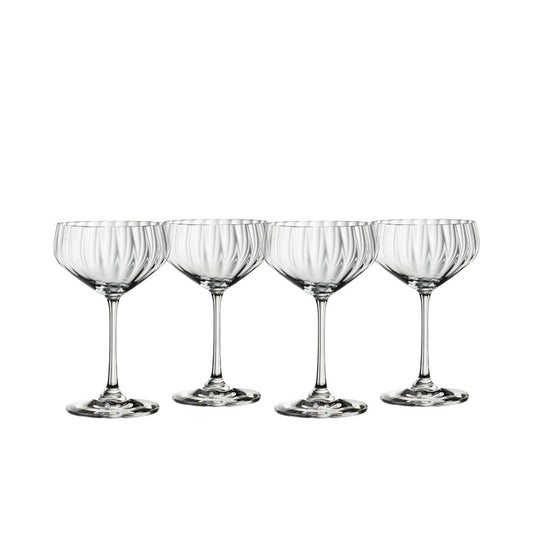 Spiegelau Lifestyle Coupette Glass 4 Piece Set - Clear