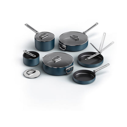 Joseph Joseph Space 6 Piece Non-Stick Cookware Set - Midnight Blue