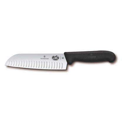 Victorinox Santoku Knife 17cm Fibrox - Black