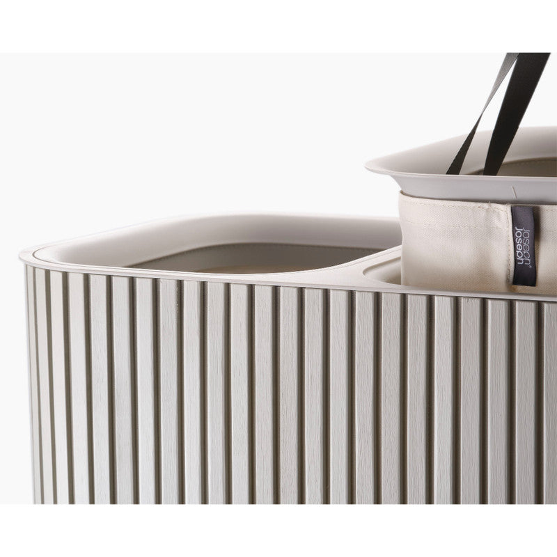 Joseph Joseph Tota Luxe 90L Laundry Basket - Ecru