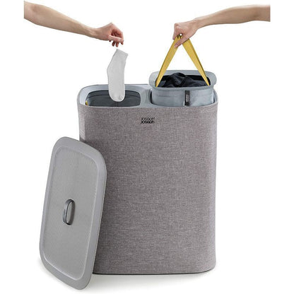 Joseph Joseph Tota 90-litre Laundry Separation Basket - Grey