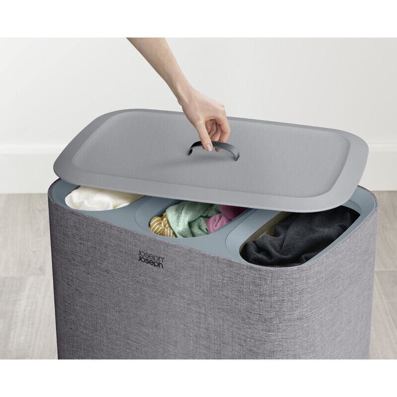 Joseph Joseph Tota Trio 90L Laundry Basket - Grey