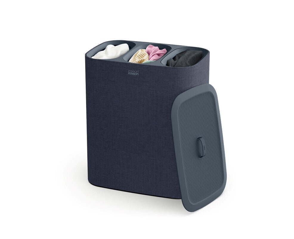 Joseph Joseph Tota Trio 90L Laundry Basket - Carbon Black