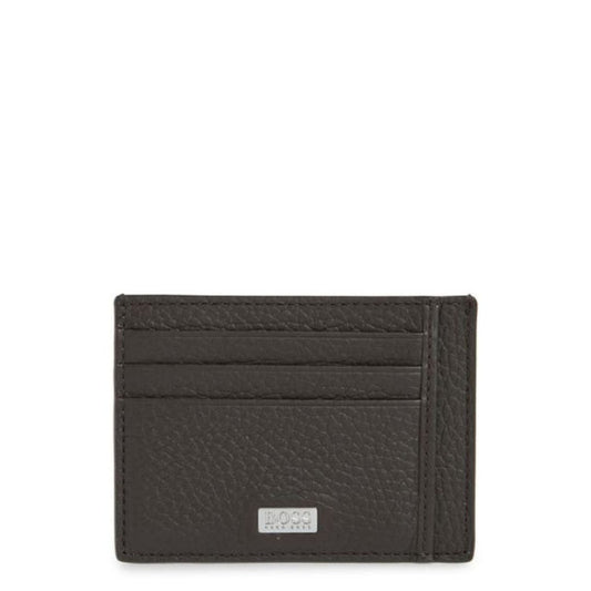 Hugo Boss Men's Crosstown Six-slot Card Case - Dark Brown