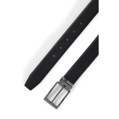 Hugo Boss Mens Omarosyn Reversible Belt in Italian Leather - Black