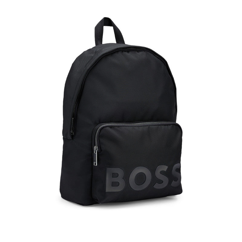 Hugo Boss Backpack with Tonal Logo Detail - Black