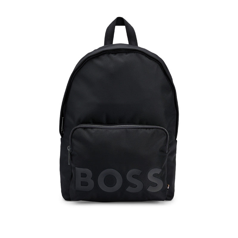 Hugo Boss Backpack with Tonal Logo Detail - Black