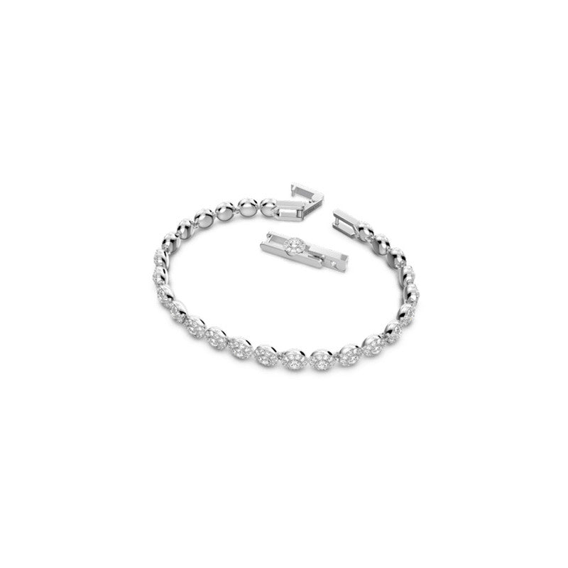 Swarovski Angelic Bracelet  Round Cut  Pav  Small  White  Rhodium Plated