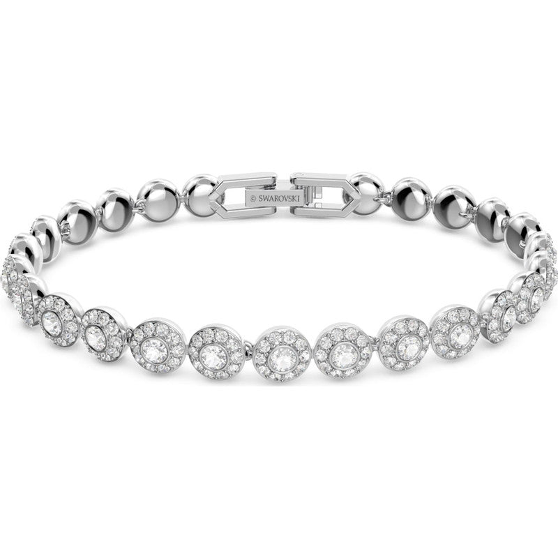 Swarovski Angelic Bracelet  Round Cut  Pav  Small  White  Rhodium Plated