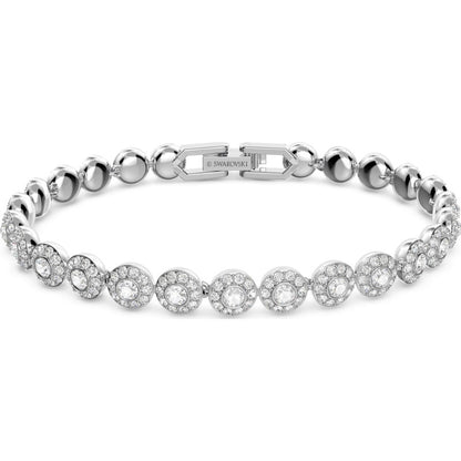 Swarovski Angelic Bracelet  Round Cut  Pav  Small  White  Rhodium Plated