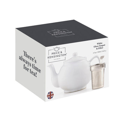 Price & Kensington White 6 Cup Teapot