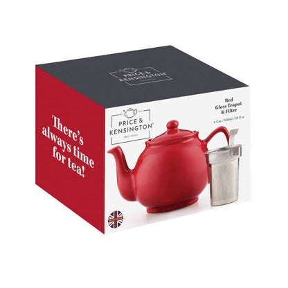 Price & Kensington Red 6 Cup Teapot