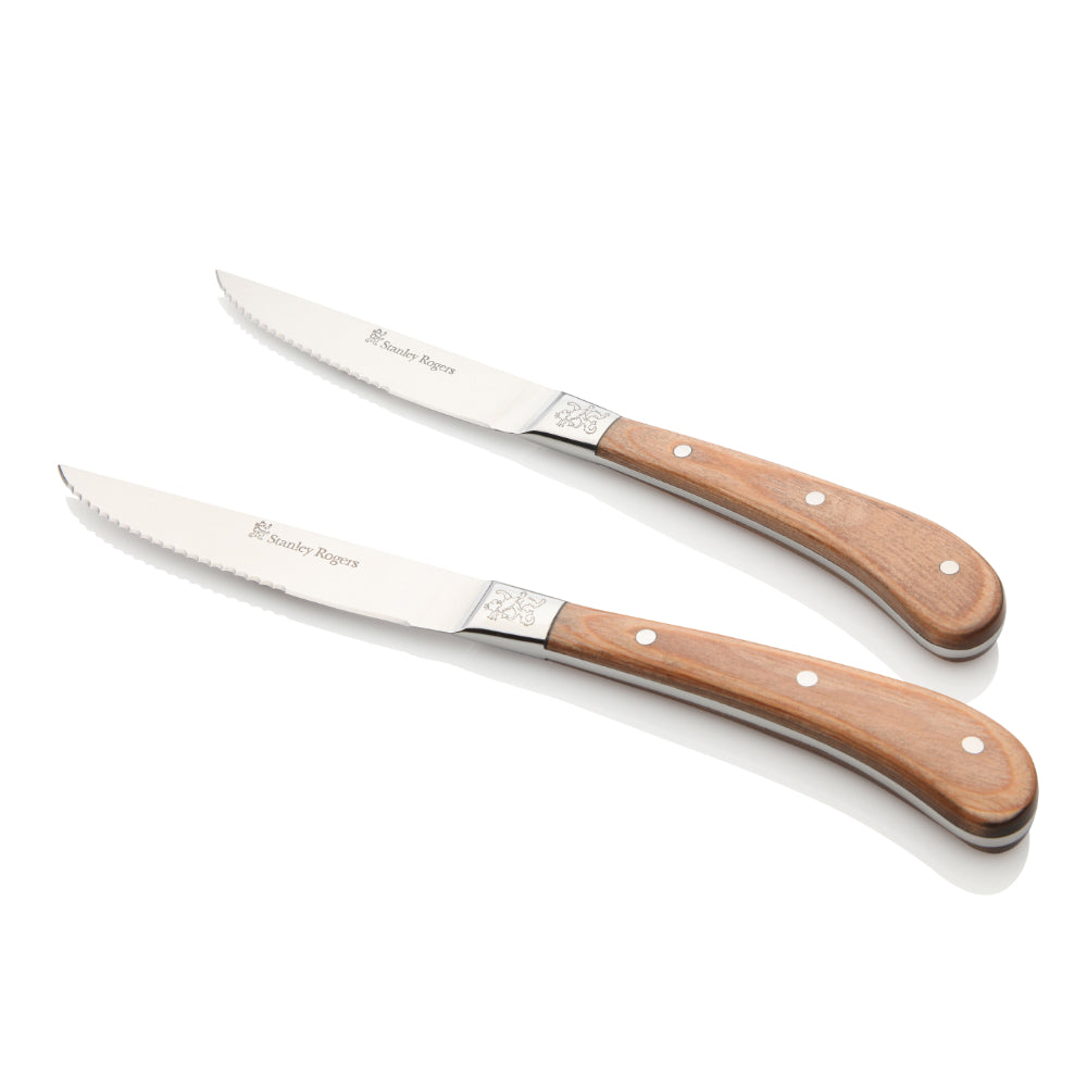 Stanley Rogers Pistol Grip Distressed Steak Knives - Set of 4
