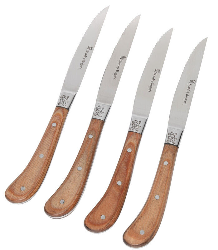 Stanley Rogers Pistol Grip Distressed Steak Knives - Set of 4