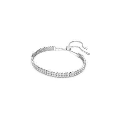 Swarovski Subtle Bracelet  Round Cut  White  Rhodium Plated