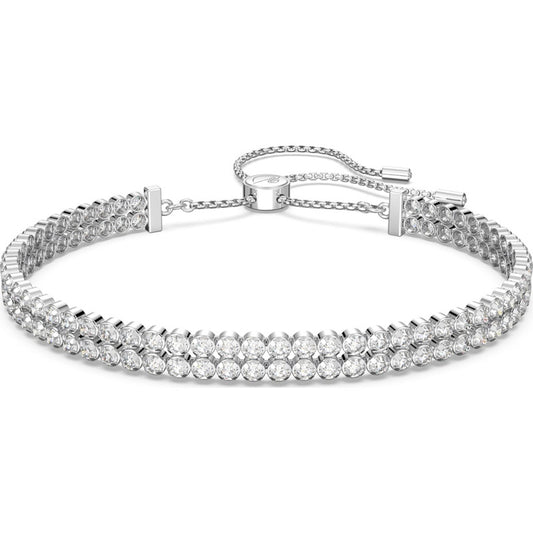 Swarovski Subtle Bracelet  Round Cut  White  Rhodium Plated