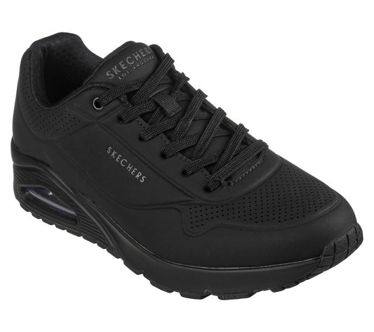 Skechers Men's Uno - Stand On Air Sneakers - Black/Black