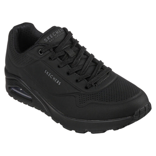 Skechers Men's Uno - Stand On Air Sneakers Size 9.5 - Black/Black