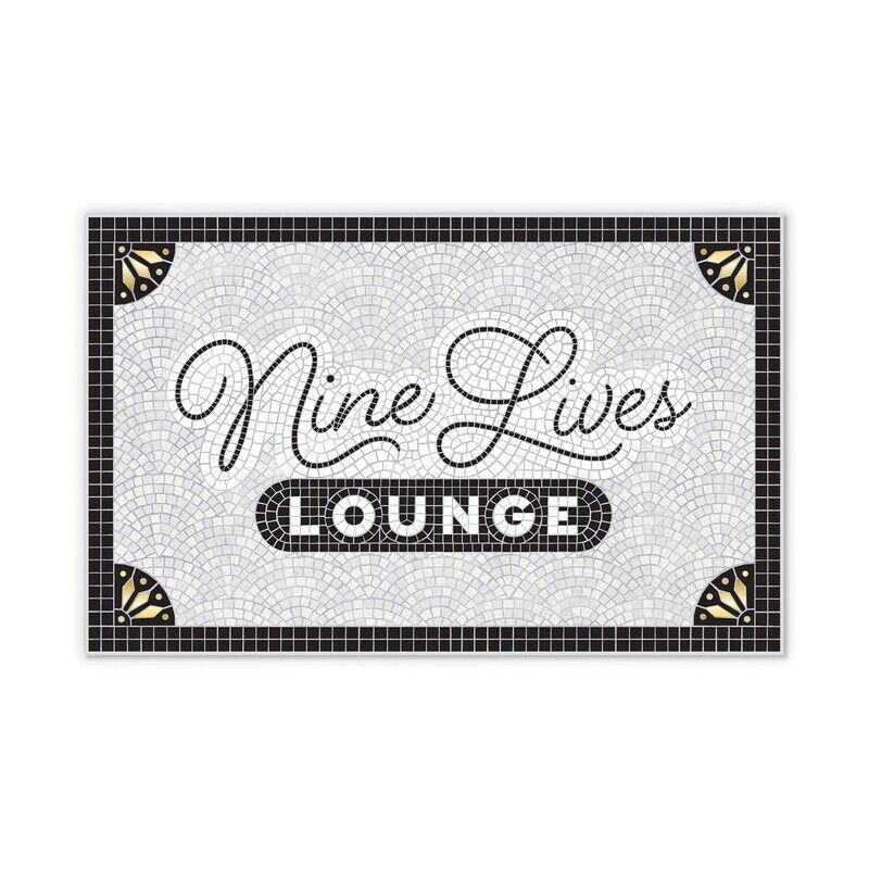 Fred Howlingan's Pet Place mat-9Lives Grey