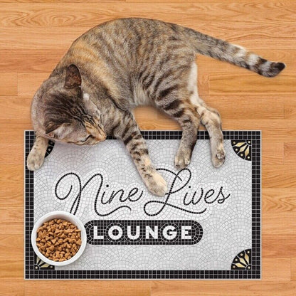 Fred Howlingan's Pet Place mat-9Lives Grey