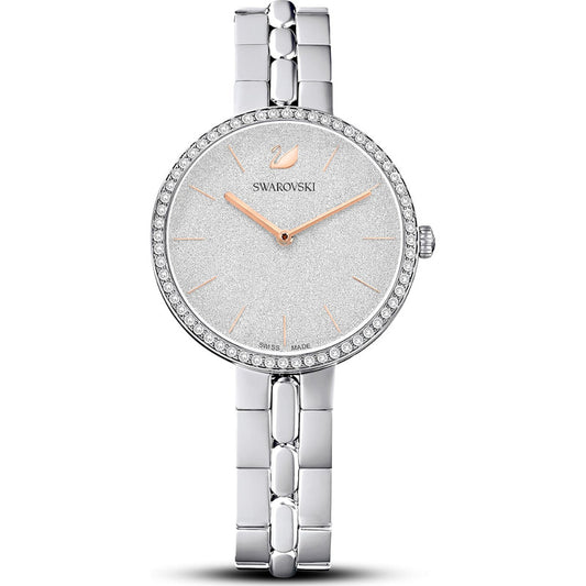 Swarovski Cosmopolitan Watch  Swiss Made  Metal Bracelet  Silver Tone  Stainless Steel