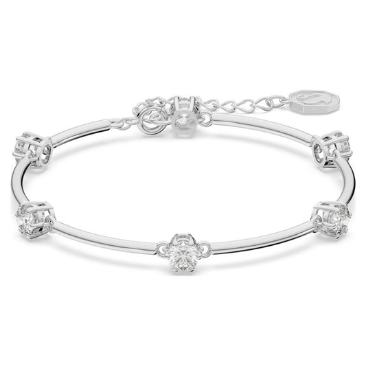 Swarovski Constella Bangle Round cut, White, Rhodium-plated