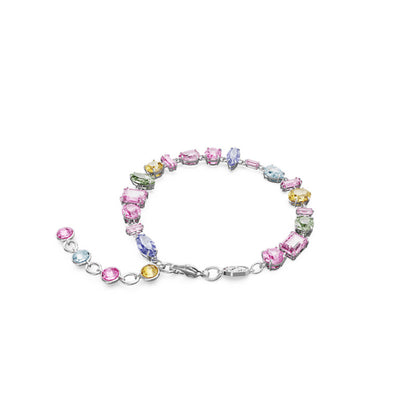 Swarovski Gema Bracelet  Mixed Cuts  Multi-Coloured  Rhodium Plated