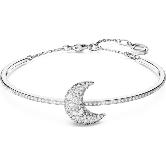 Swarovski Sublima Bangle  Moon  White  Rhodium Plated