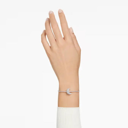 Swarovski Sublima Bangle  Moon  White  Rhodium Plated