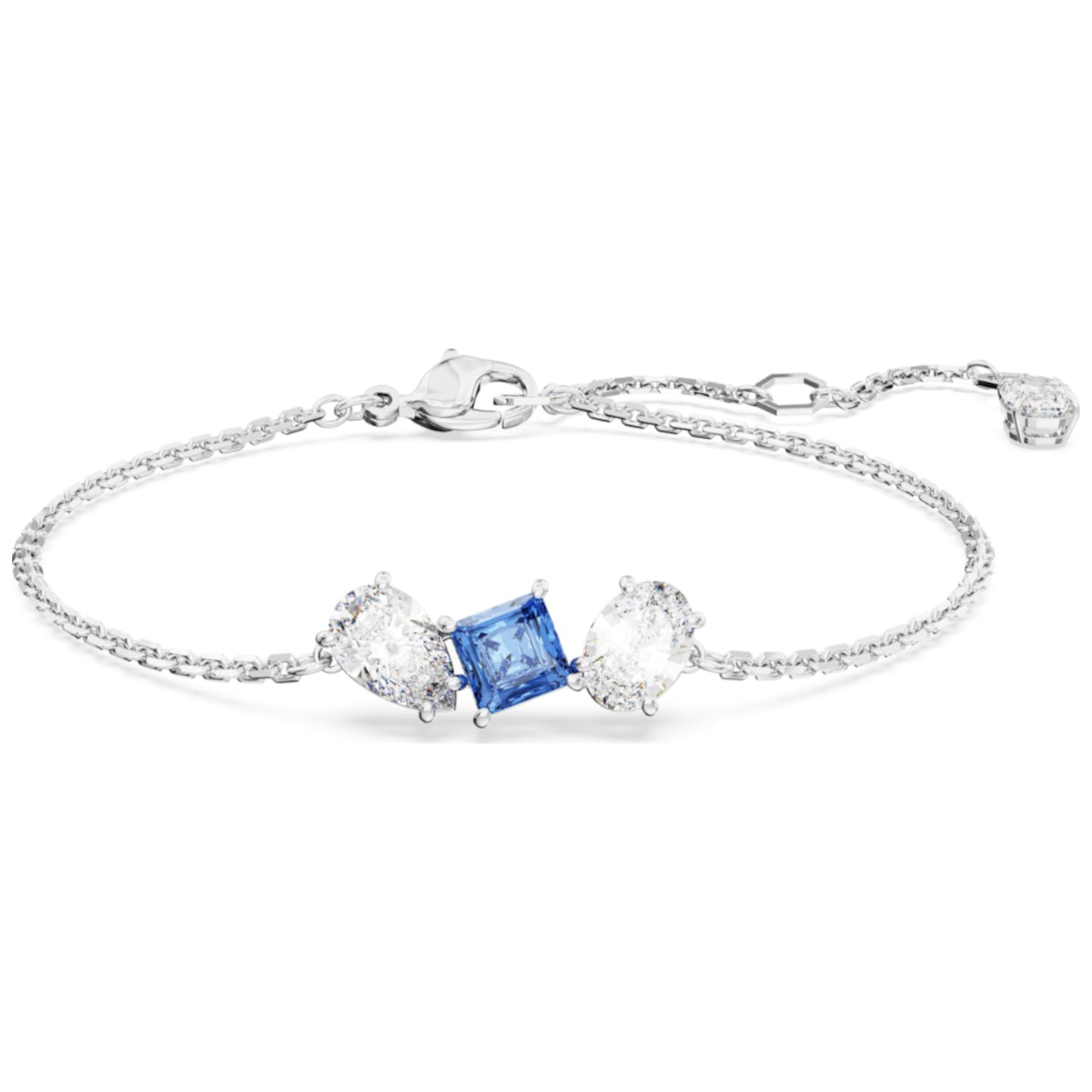 Swarovski Mesmera Bracelet Mixed cuts  Blue  Rhodium-plated