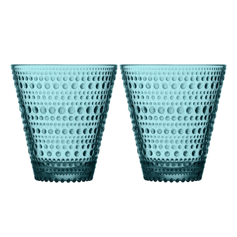 Littala Kastehelmi Sea Blue Tumbler Pair - Sea Blue