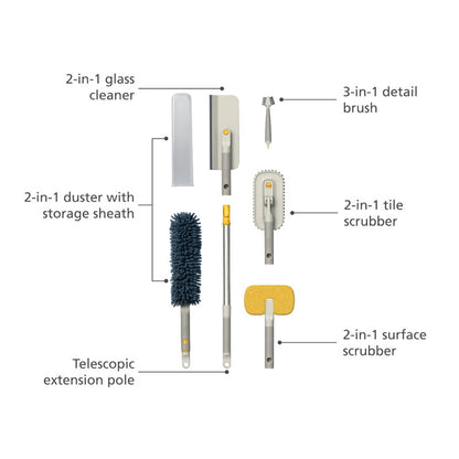 Joseph Joseph CleanTech™ 5-Piece Cleaning Tool Set
