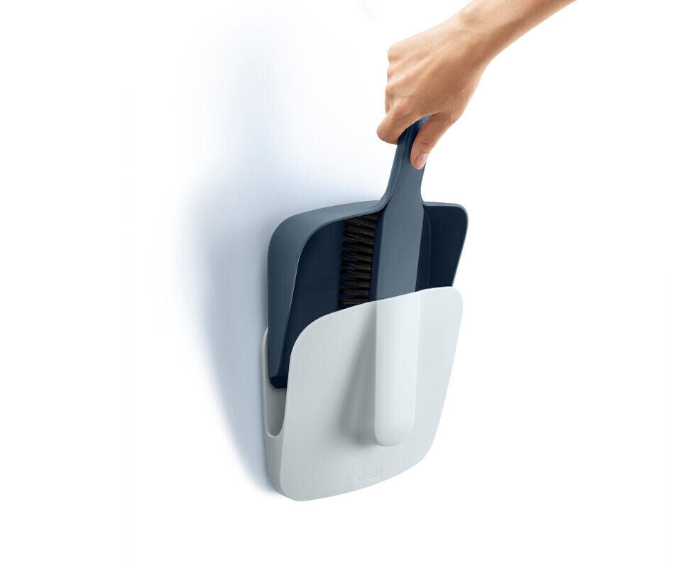 Joseph Joseph CleanStore Wall-mounted dustpan and brush - Blue