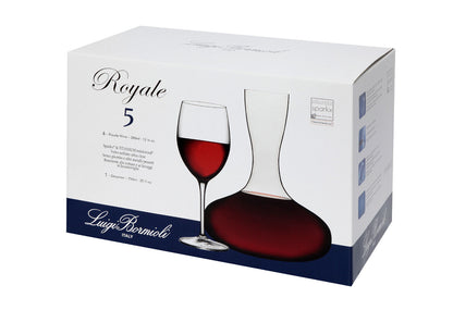 Luigi Bormioli Royale Wine Decanter Set - 5 Pack