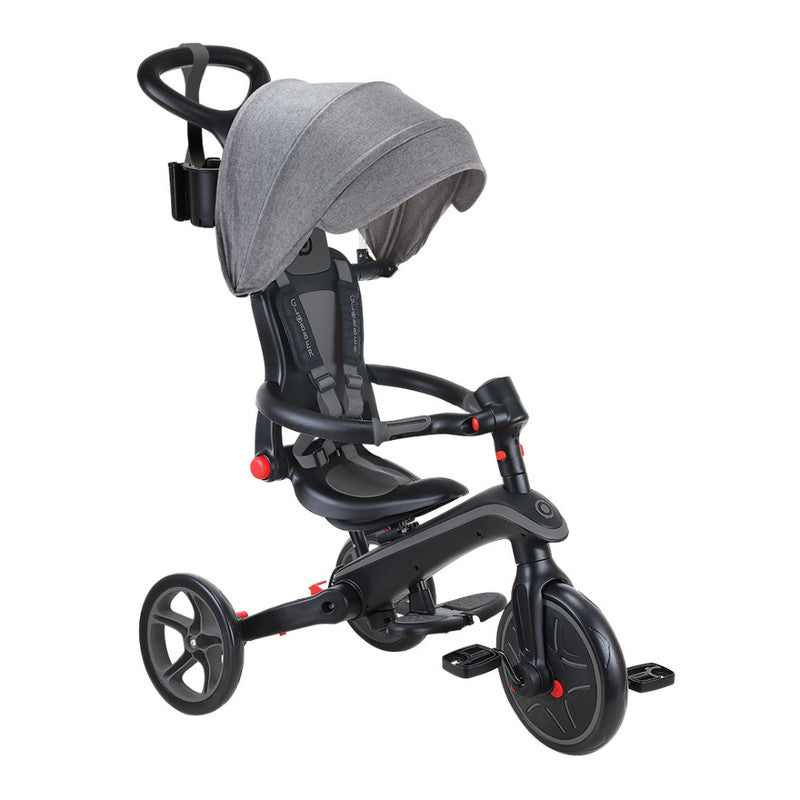 Globber Foldable 4in1 Explorer Trike - Black/Grey