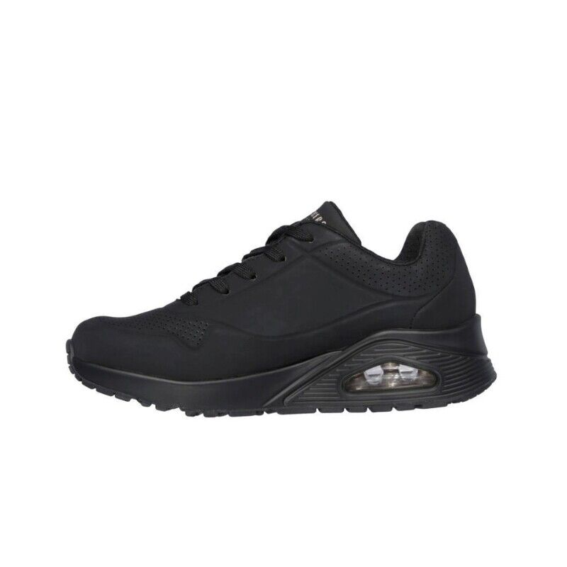 Skechers Women's Uno - Stand On Air Size 7 - Black/Black