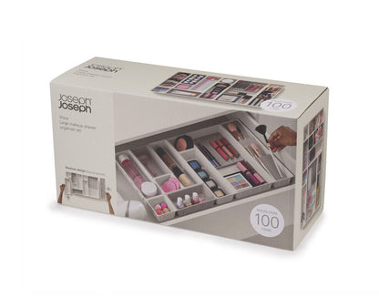 Joseph Joseph Viva 12 Piece Makeup Organiser Set - Shell