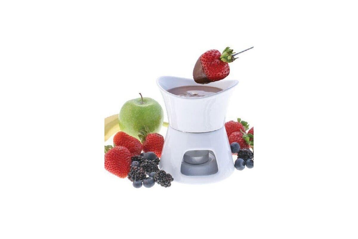 Swissmar 75694  7pc Chocolate Fondue Set White