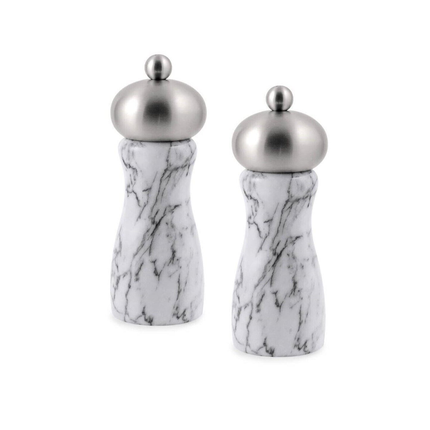 Swissmar 7588081  Arctic White Marble Salt & Pepper Mills White Marble