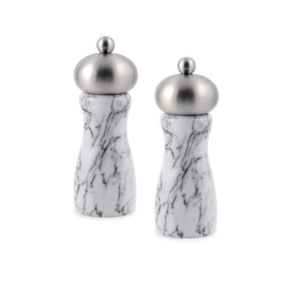 Swissmar 7588081  Arctic White Marble Salt & Pepper Mills White Marble