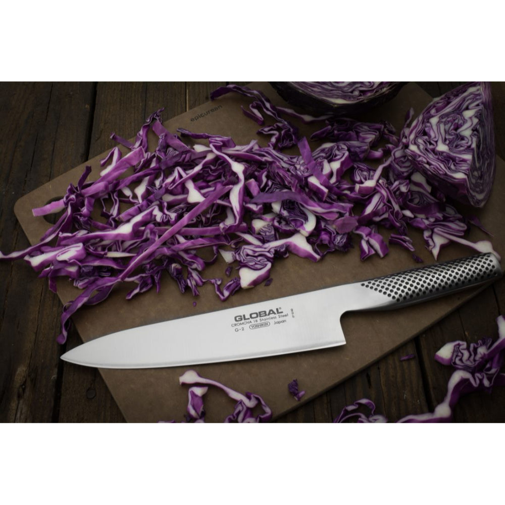 Global 20cm Chef Cooks G2 Cromova 18 Stainless Steel Knife Made in Japan