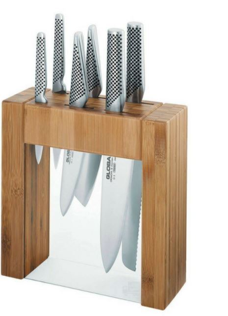 Global 79585 Ikasu Knife Block Set 7pc