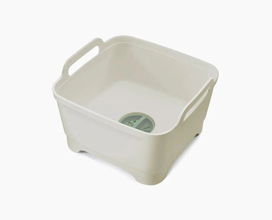 Joseph Joseph  Wash&Drain Washing-up Bowl - Light Stone/ Sage